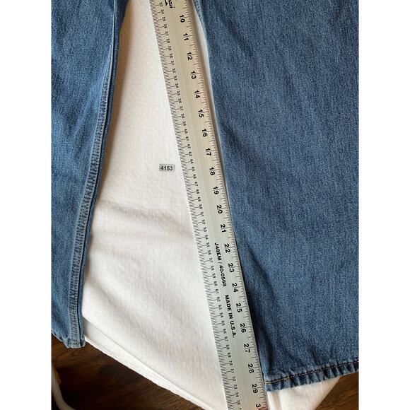 Levi’s Men Jeans 550 Size W36xL30 Blue Straight Leg Mid Rise - Picture 4 of 12
